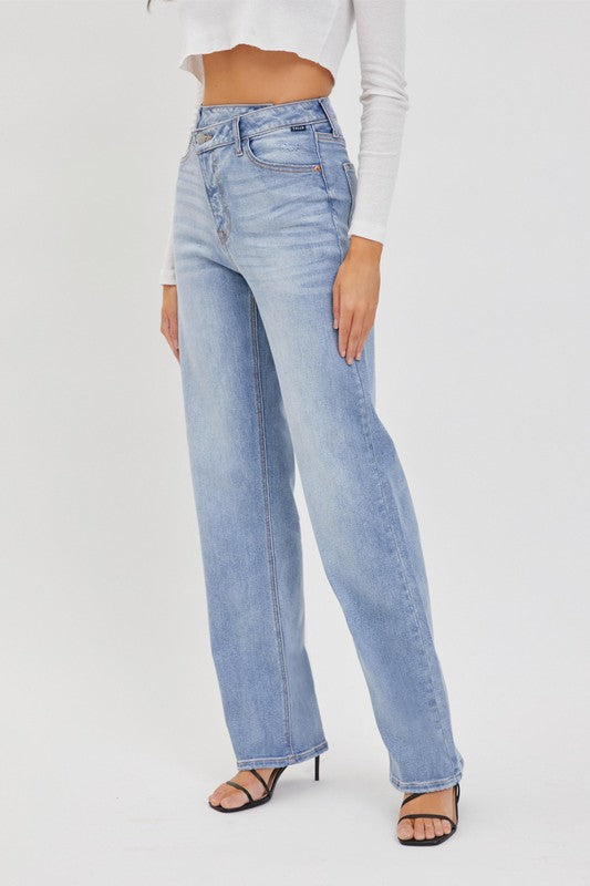 Crossover dad jeans